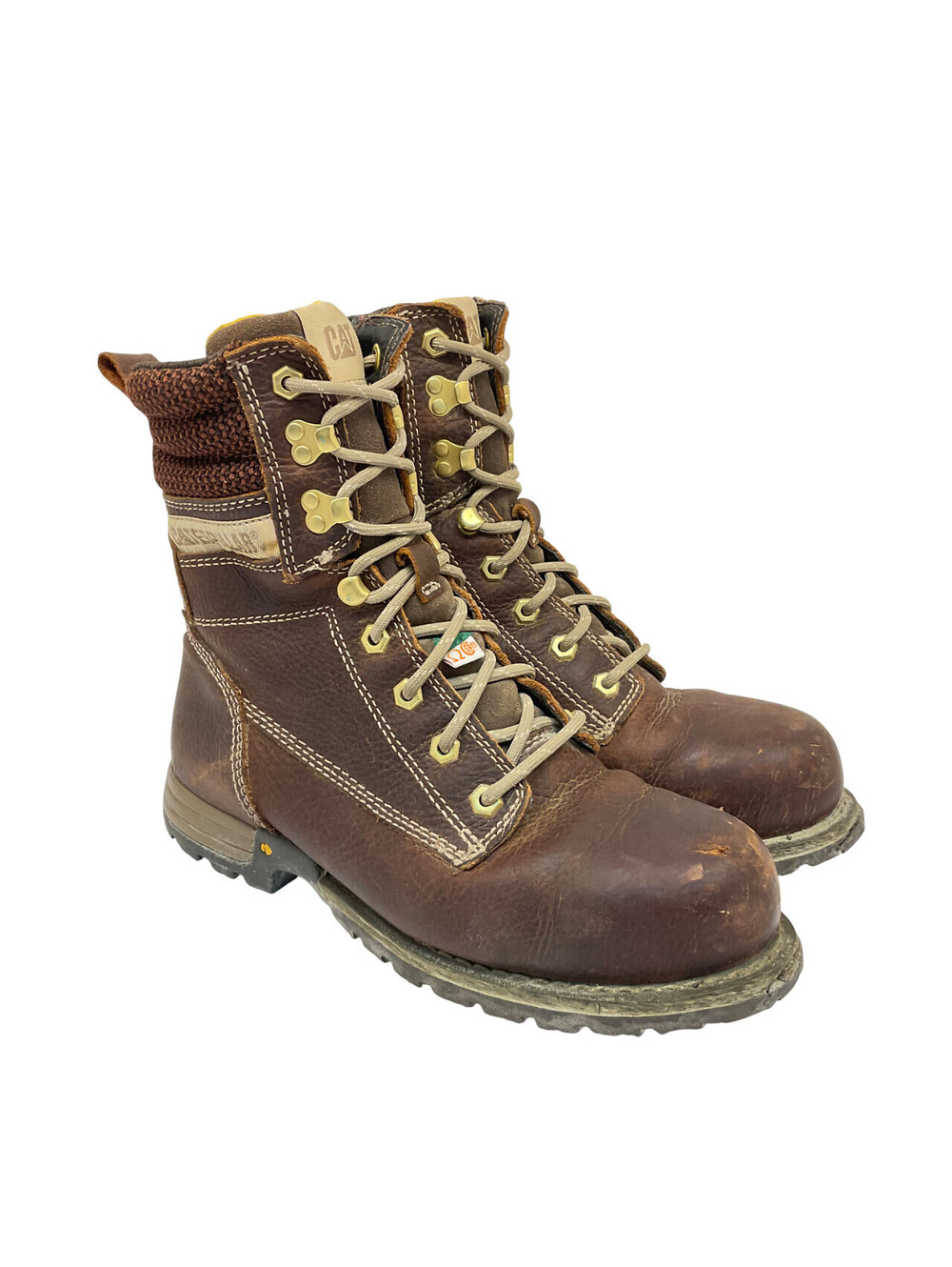 Caterpillar Women's 8” Clover Steel Toe Work Boots P311182 Brown Size 8M